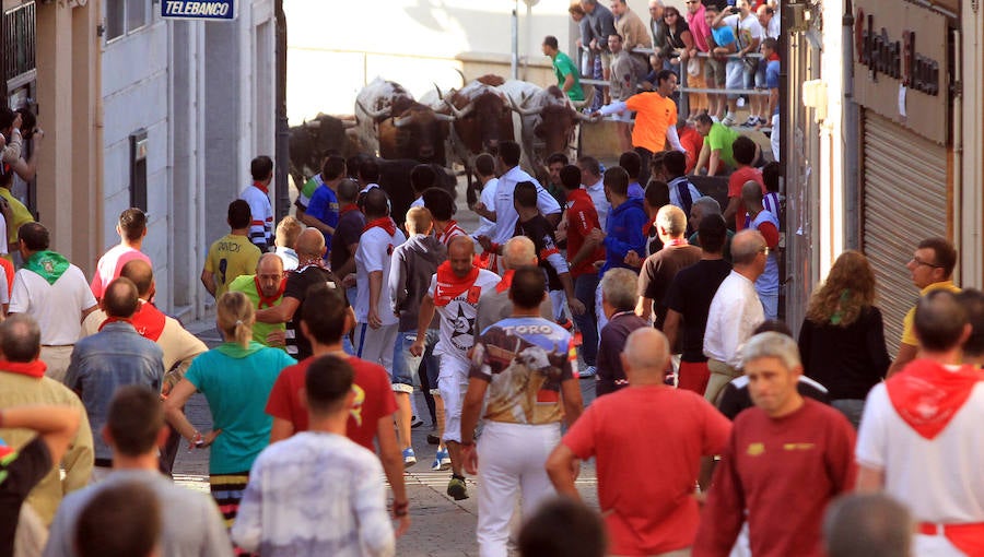 Cuarto encierro en las fiestas de Cuéllar