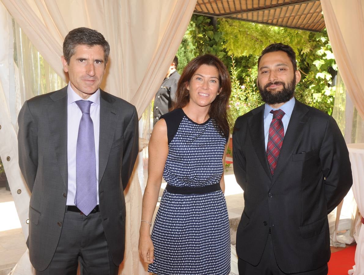 Luis Arroyo, Silvia Díez y Víctor Sanz, de Banco Sabadell.