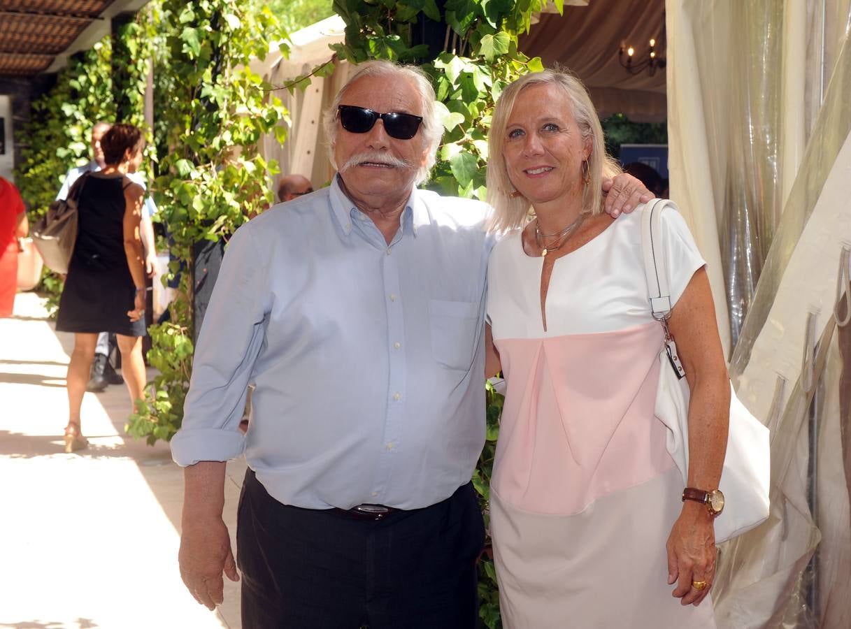 Juan Antonio Fernández (Bodegas Liberalia) y Ana Alonso, de El Norte.