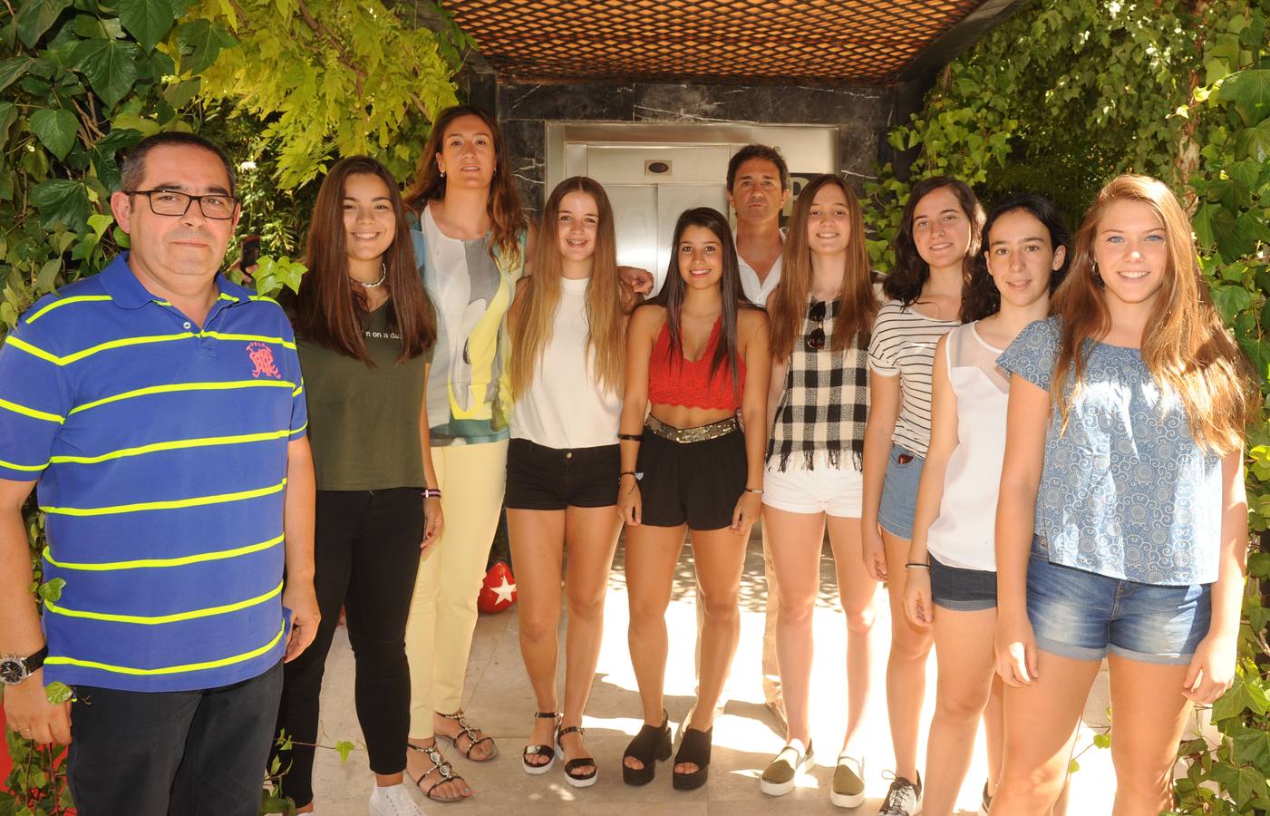 El Ponce Valladolid Baloncesto. Carlos Luis Pérez, María Prieto, Alejandra de la Fuente, Sara Manso, Irene Huerta, Jesús Manso, Cecilia Aldecoa, Elisa Martínez, Nerea Martínez y Sofía Román.
