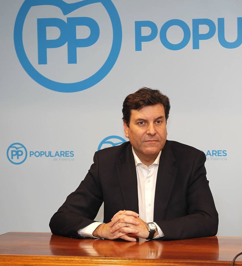 14.01.16 Durante la primera reunión de la junta directiva del PP en Palencia.