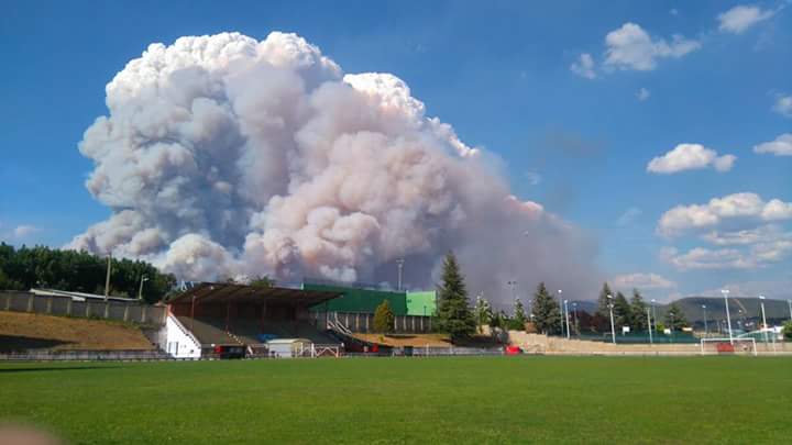 Incendio en Fabero (León)