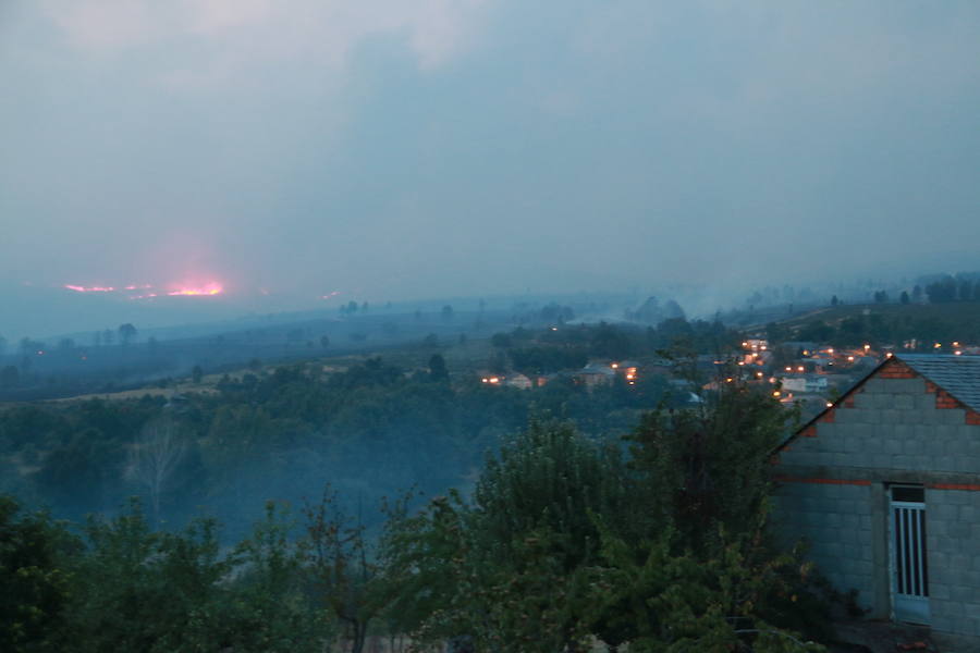 Incendio en Fabero (León)