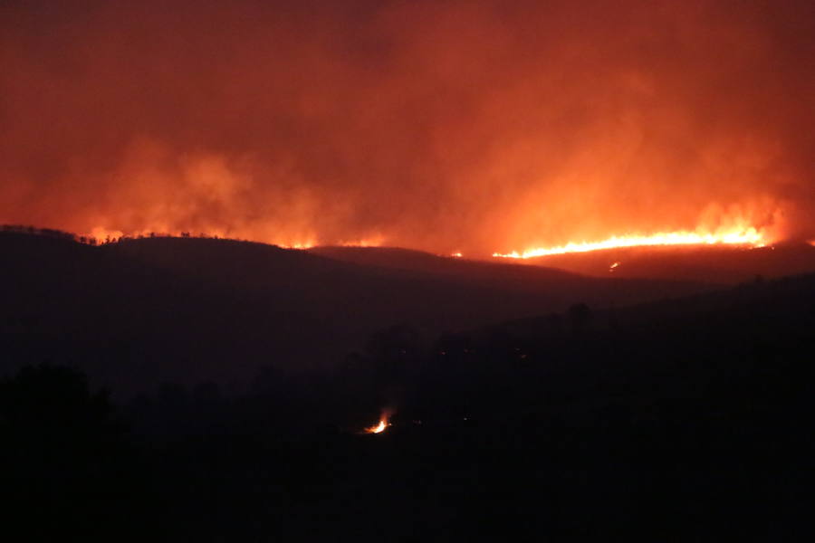 Incendio en Fabero (León)