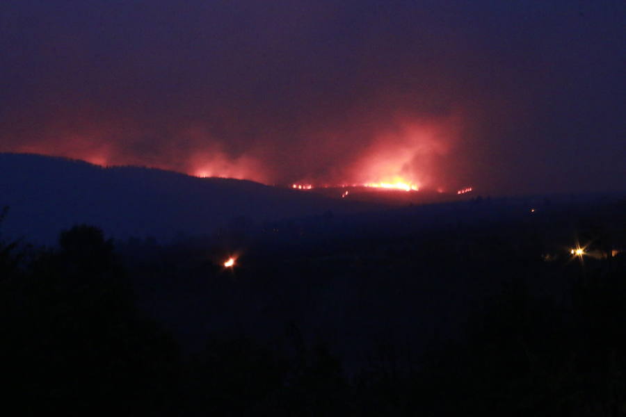 Incendio en Fabero (León)