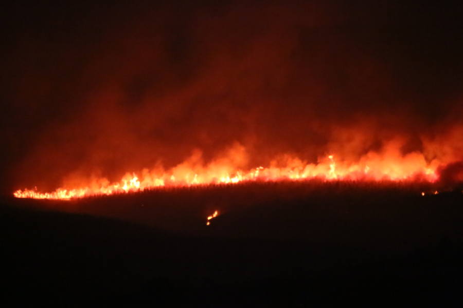 Incendio en Fabero (León)