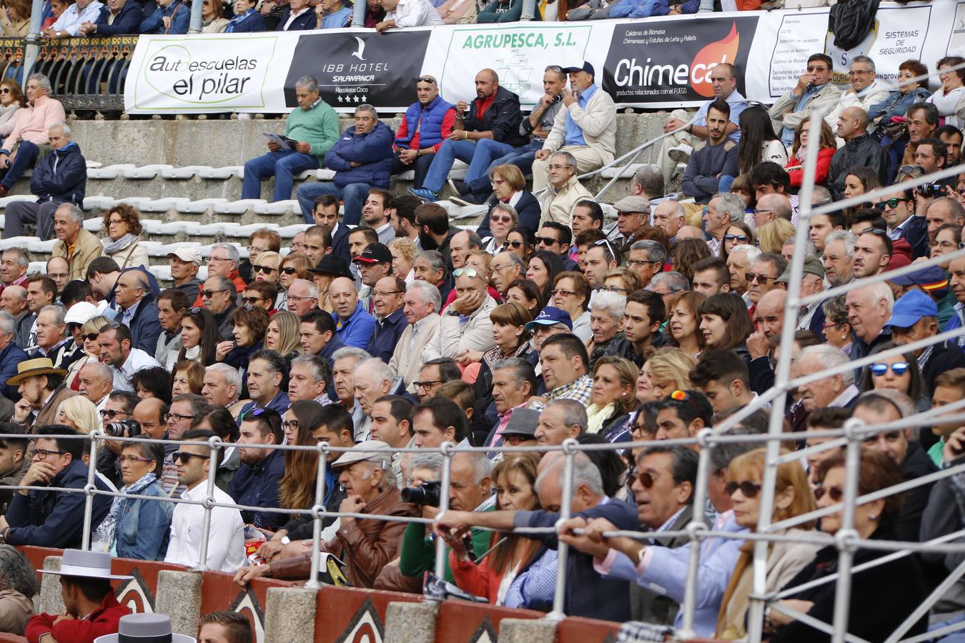 Morante de la Puebla, El Juli y Juan del Álamo, en la cuarta corrida de toros de la Feria de Salamanca