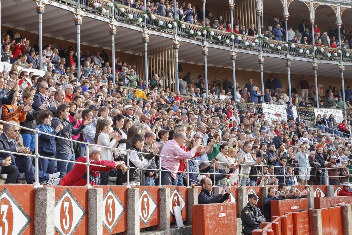 Morante de la Puebla, El Juli y Juan del Álamo, en la cuarta corrida de toros de la Feria de Salamanca