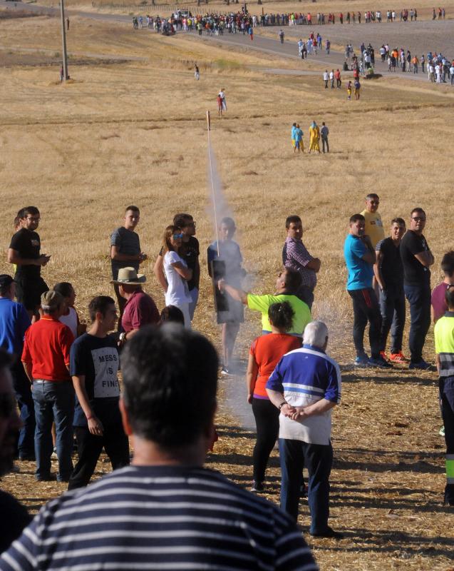 Encierro del sábado por la tarde en Olmedo
