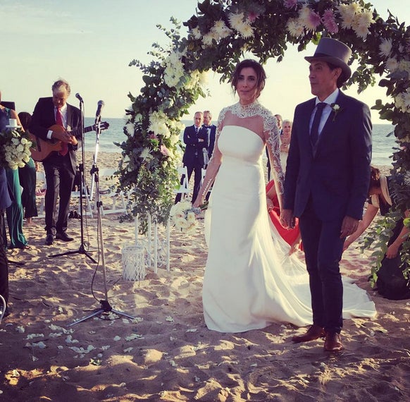 La romántica boda en la playa de Paz Padilla