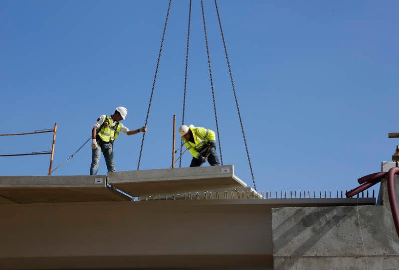 Obras de la pasarela de Los Tres Pasos en Palencia