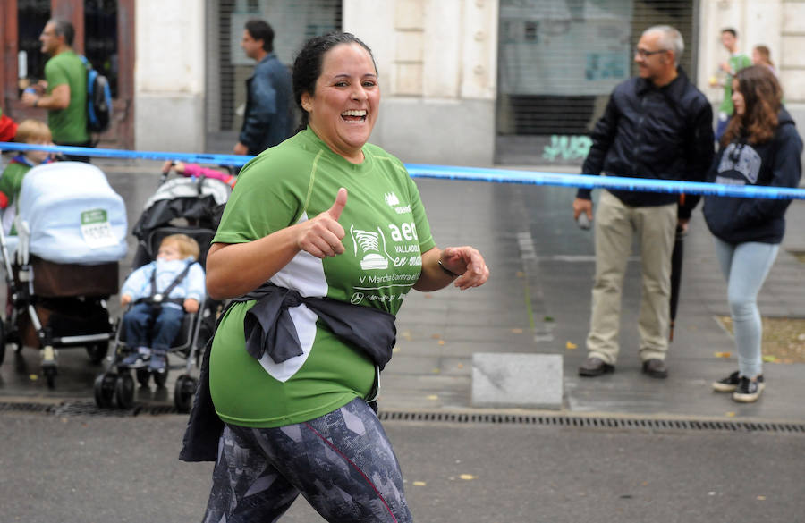 El trabajo de la Asociación Contra el Cáncer en la marcha de Valladolid