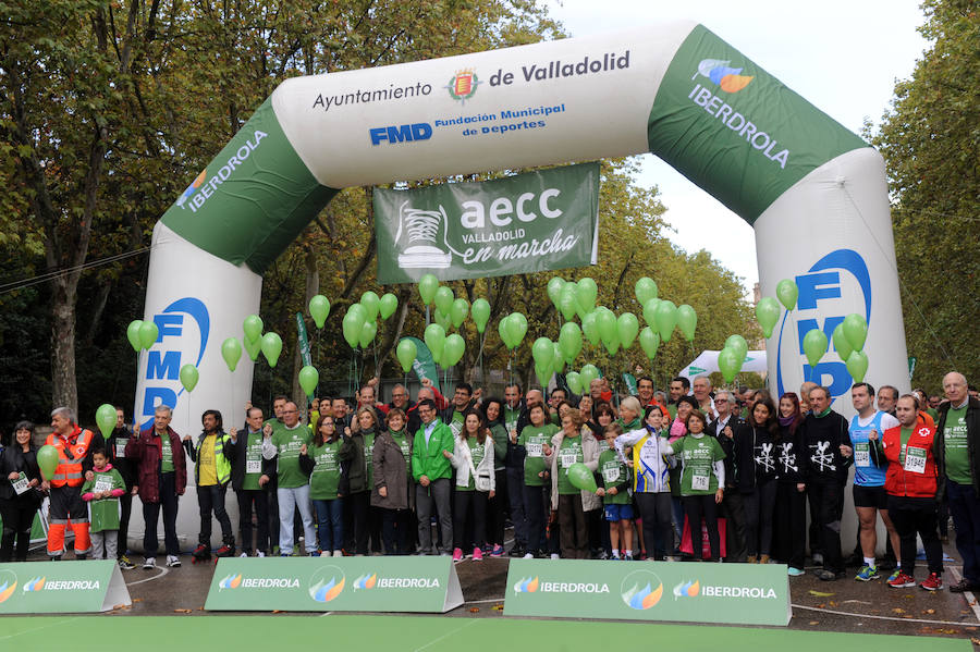 El trabajo de la Asociación Contra el Cáncer en la marcha de Valladolid