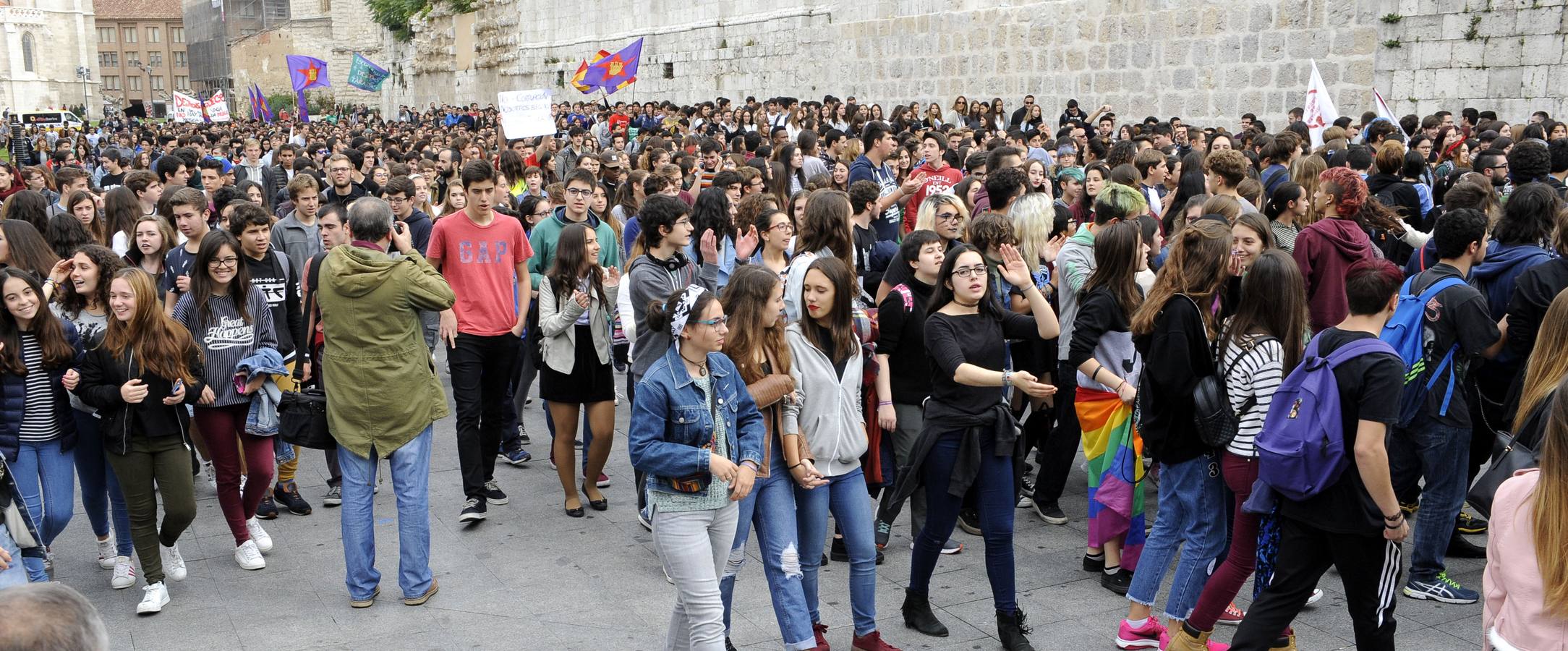Los estudiantes toman el centro de la ciudad contra la Lomce