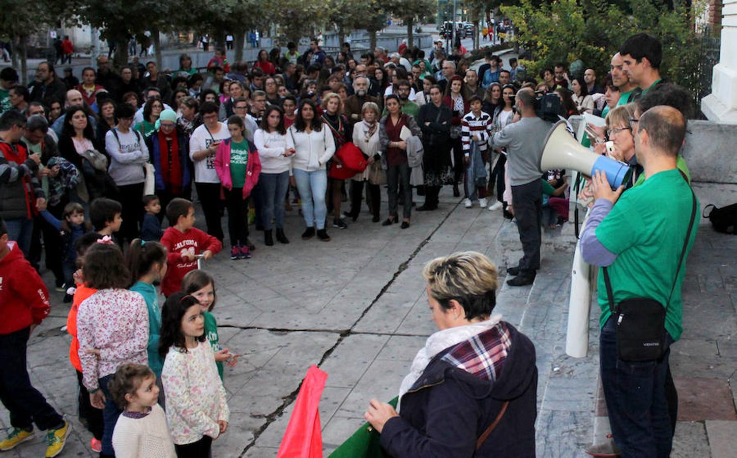 Manifestación contra la reforma de la educación en Palencia
