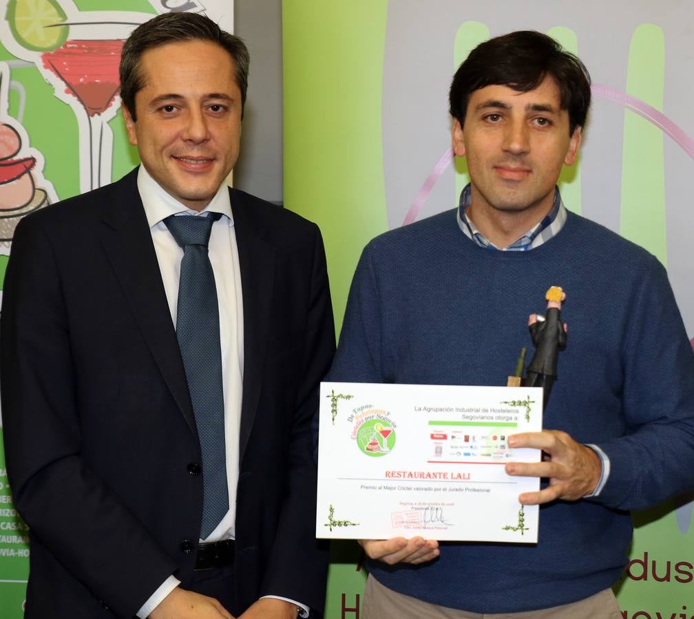 Entrega de premios del V Concurso Provincial de Tapas y Cócteles de Segovia