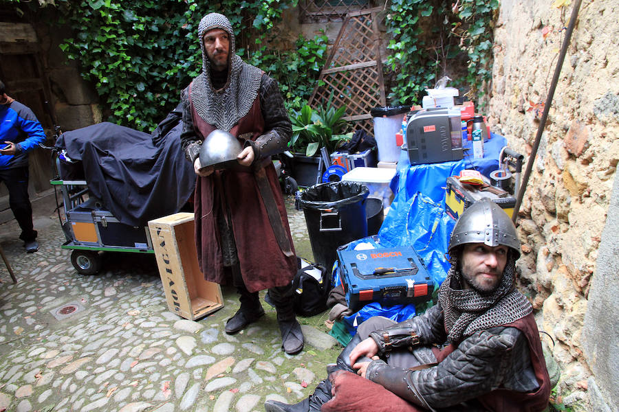 Rodaje de &#039;La Catedral del Mar&#039; en Segovia con Aitor Luna (2/2)