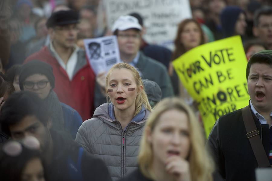 Las protestas contra Trump no cesan