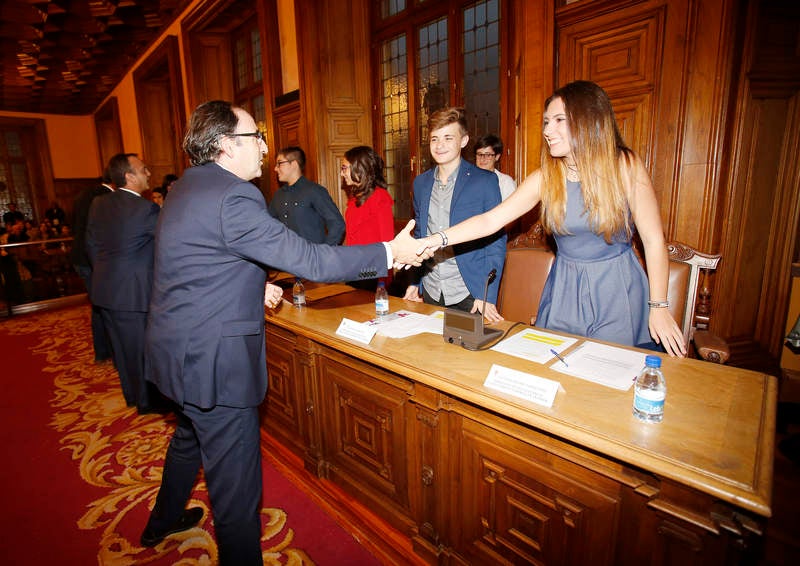 Pleno infantil en el Ayuntamiento de Palencia