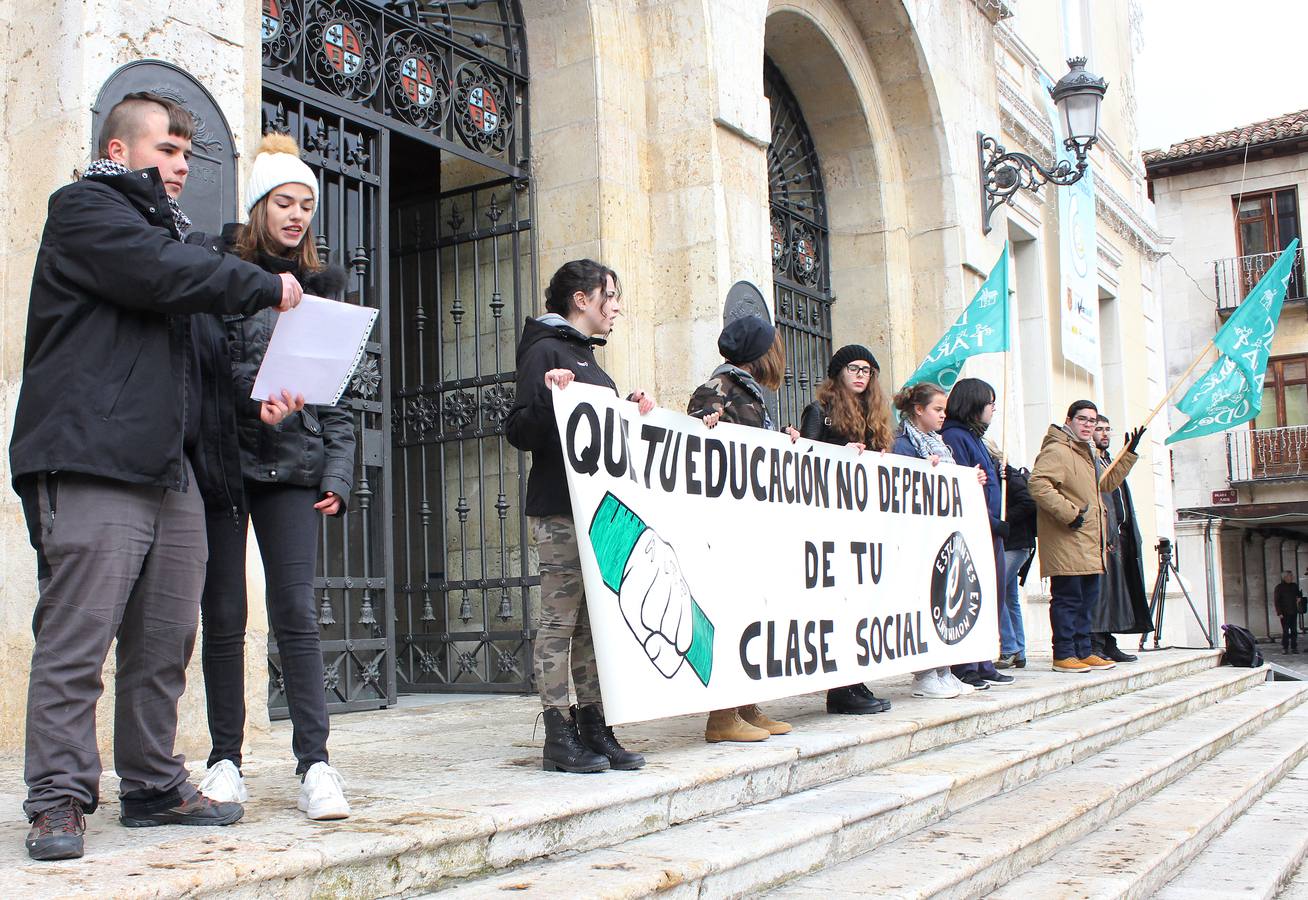 Los estudiantes palentinos se manifiestan contra la Lomce