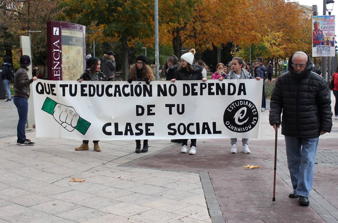 Los estudiantes palentinos se manifiestan contra la Lomce