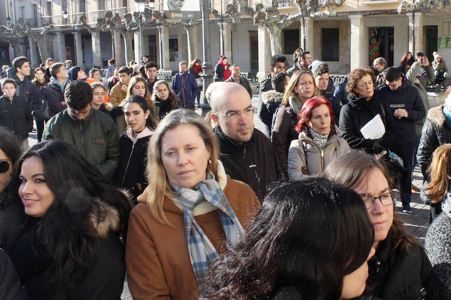 Manifesto en la Plaza Mayor. 