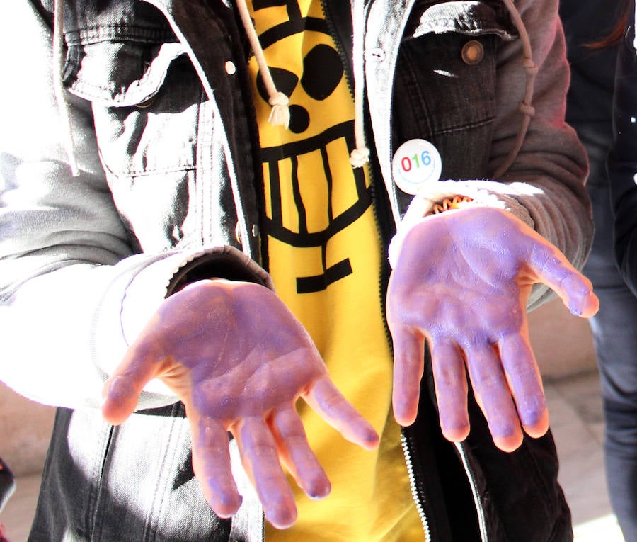 Manifesto en la Plaza Mayor. 