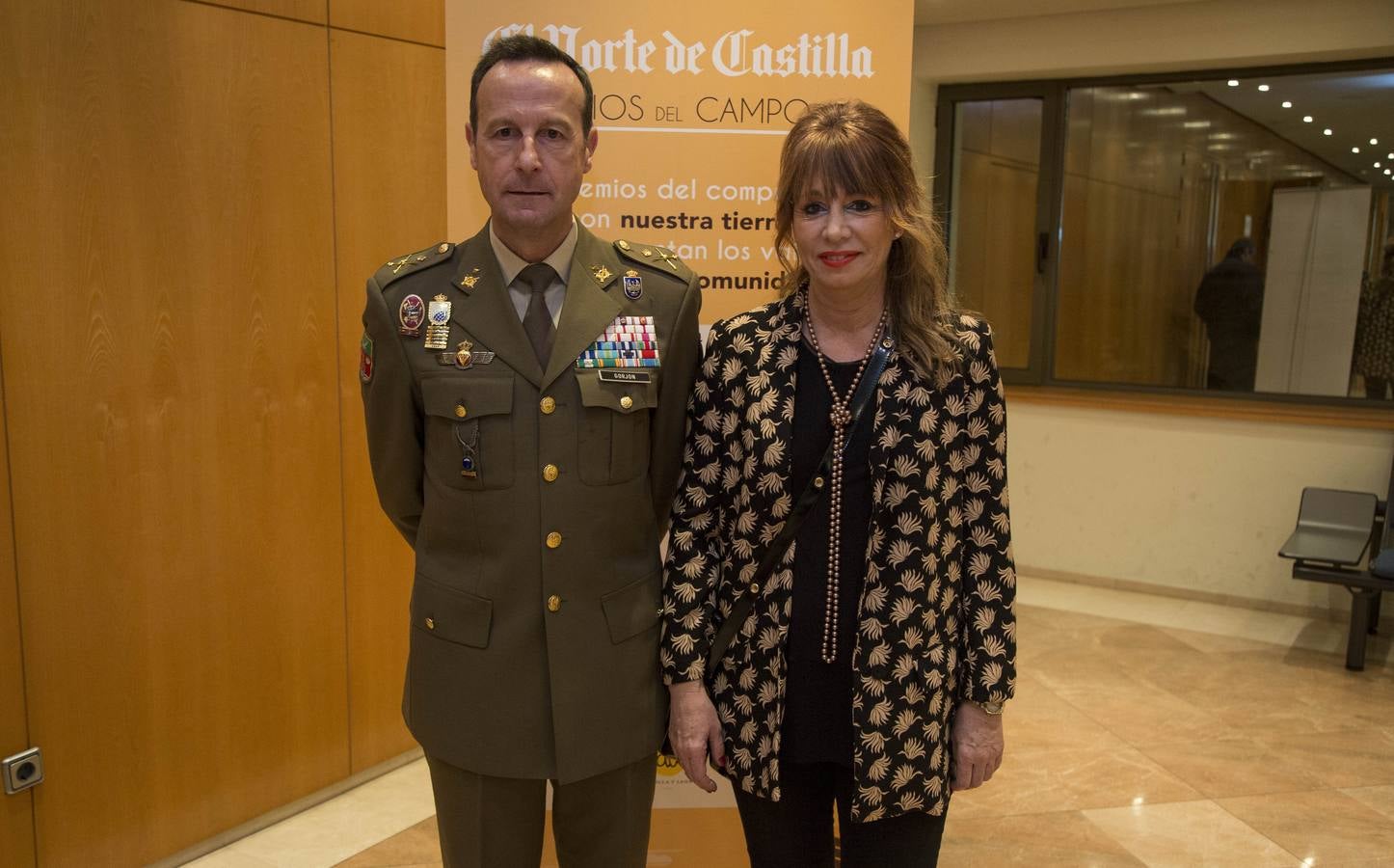 El general Manuel Gorjón y María del Mar Piquer.