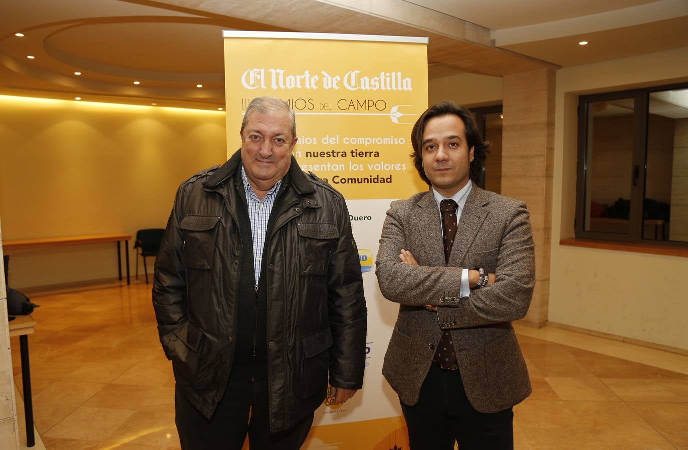 Rafael Álvarez, alcalde de Villacid de Campos, y Raúl Torres, alcalde de Castrillo Tejeriego.