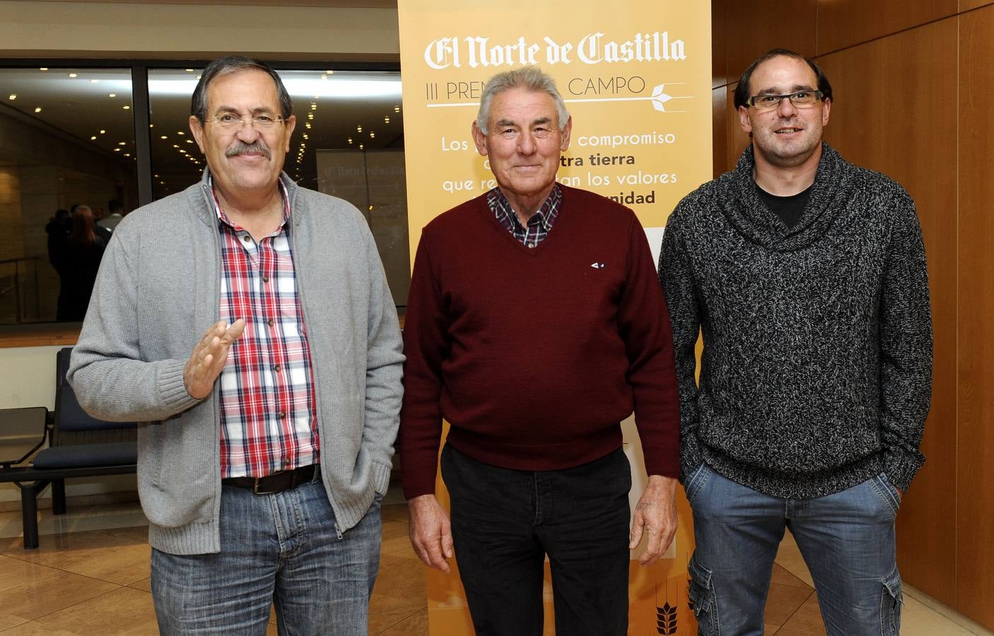 Paulino Martín, Joaquín Sánchez y Alberto Sánchez, de UPA Ávila.