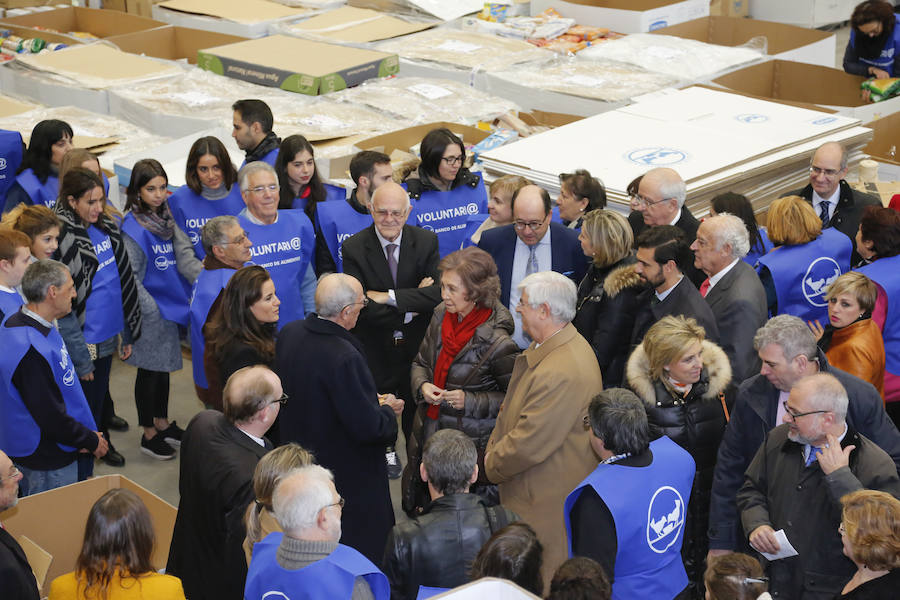 Visita de la Reina Sofía al Banco de Alimentos de Salamanca