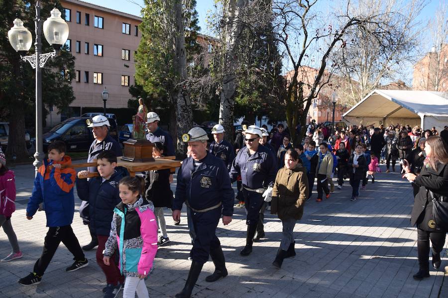 Guardo festeja a Santa Bárbara, patrona de los mineros