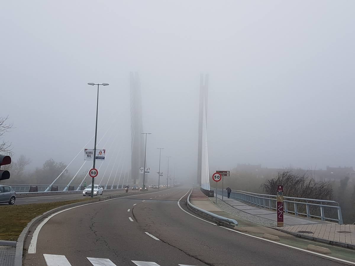 Jornada de niebla en Valladolid