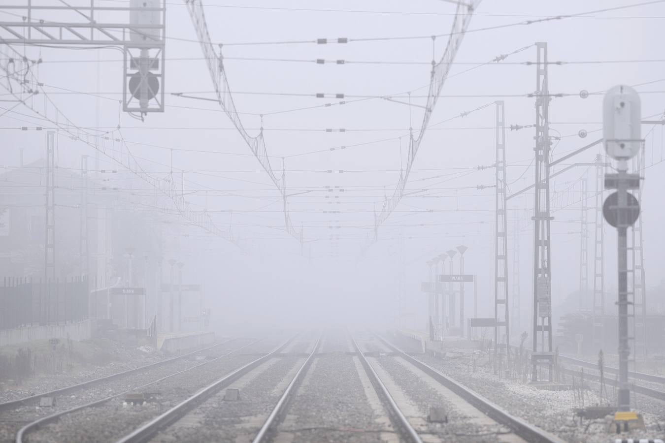 Un mar de niebla cubre Valladolid