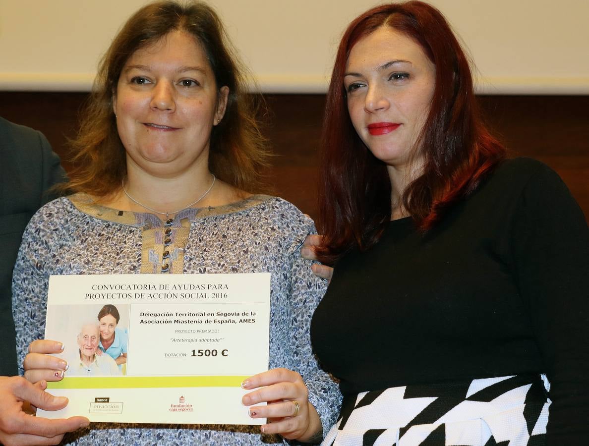 Bankia y la Fundación Caja Segovia entregan las ayudas a proyectos sociales de la provincia