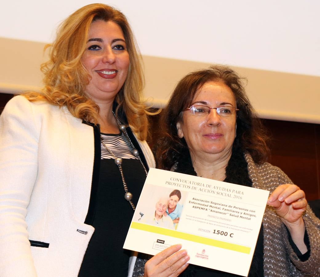 Bankia y la Fundación Caja Segovia entregan las ayudas a proyectos sociales de la provincia