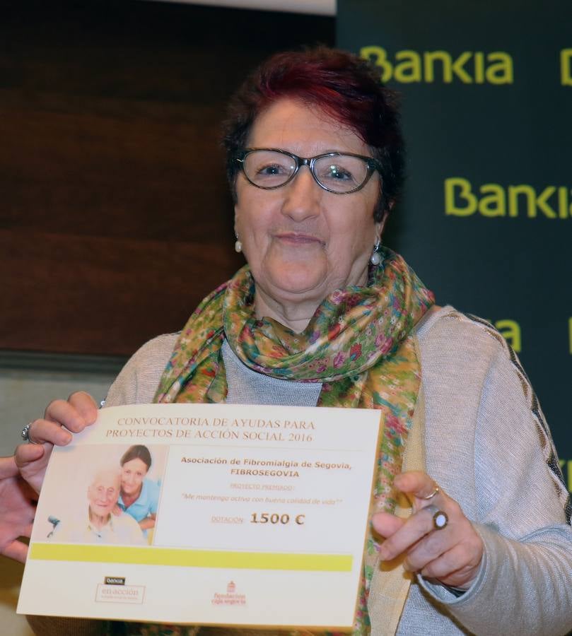 Bankia y la Fundación Caja Segovia entregan las ayudas a proyectos sociales de la provincia