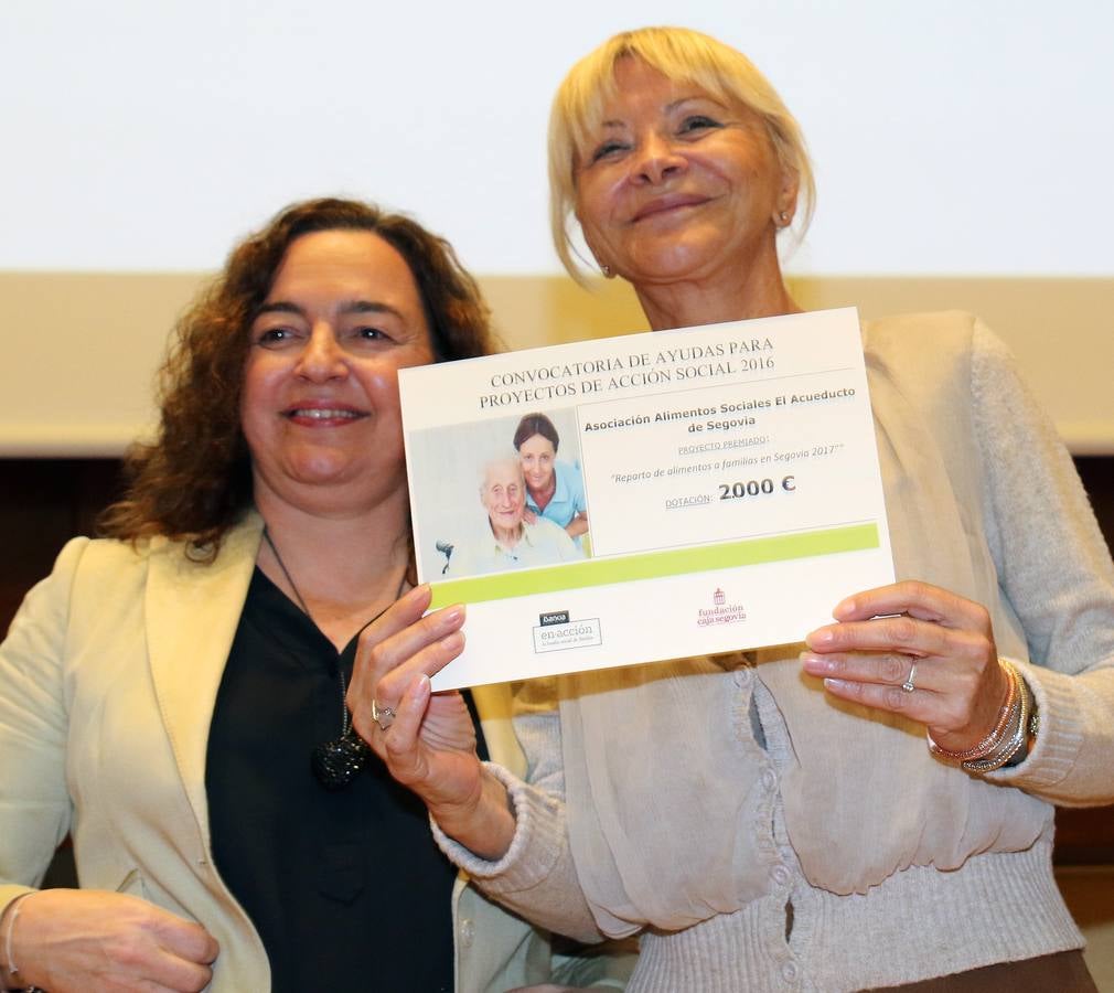 Bankia y la Fundación Caja Segovia entregan las ayudas a proyectos sociales de la provincia