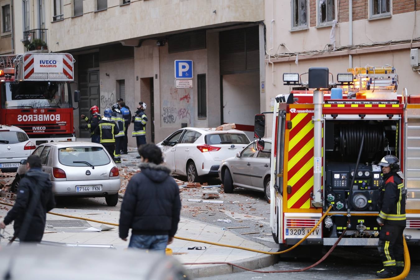 Explosión de gas en la calle Príncipe de Salamanca (1/2)