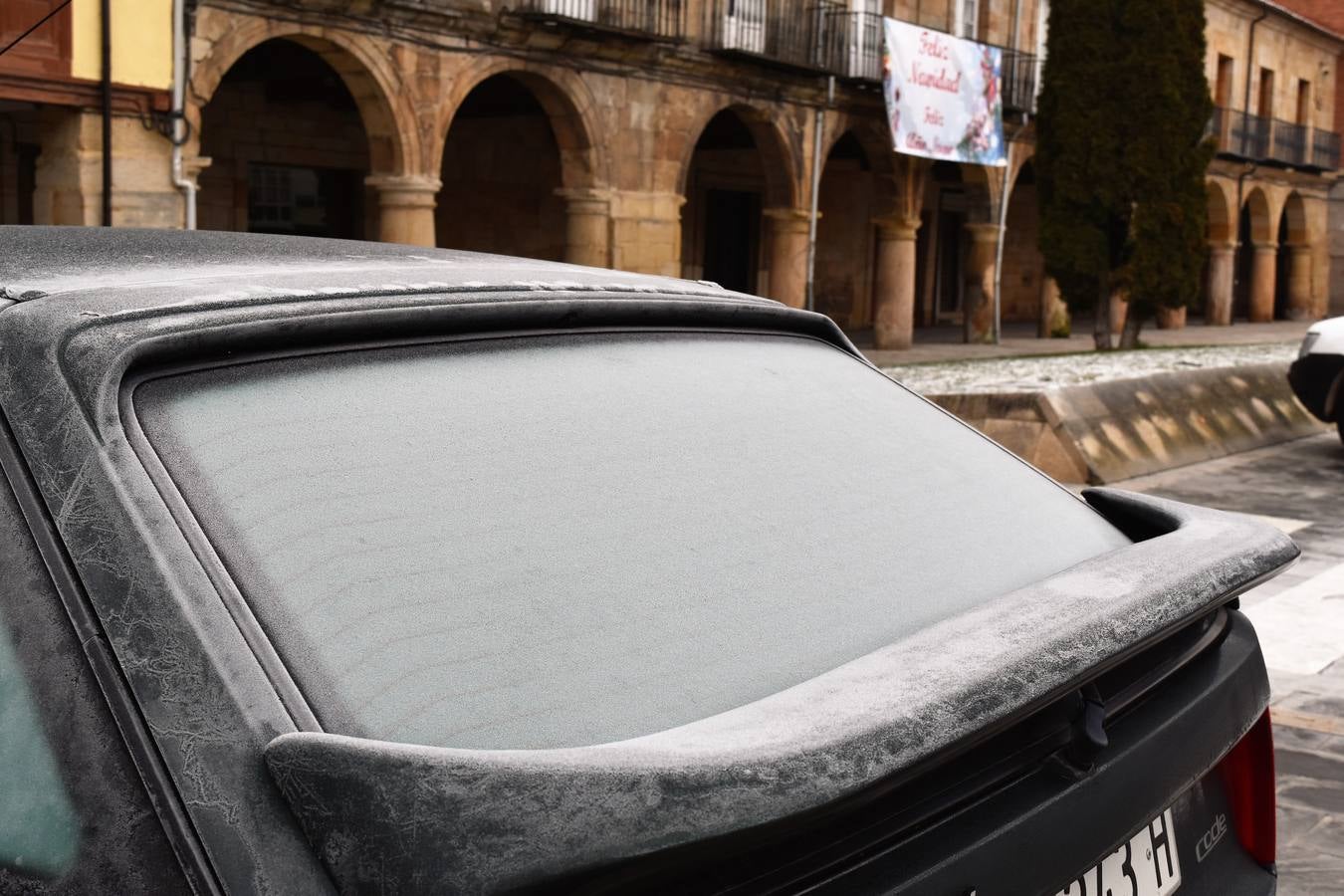 Helada en Aguilar de Campoo