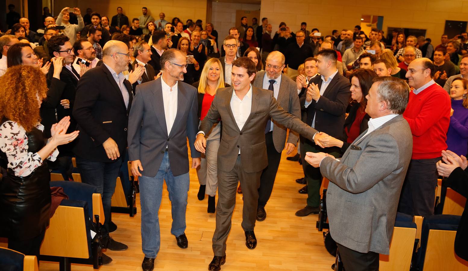 Albert Rivera participa en un acto con militantes en Valladolid