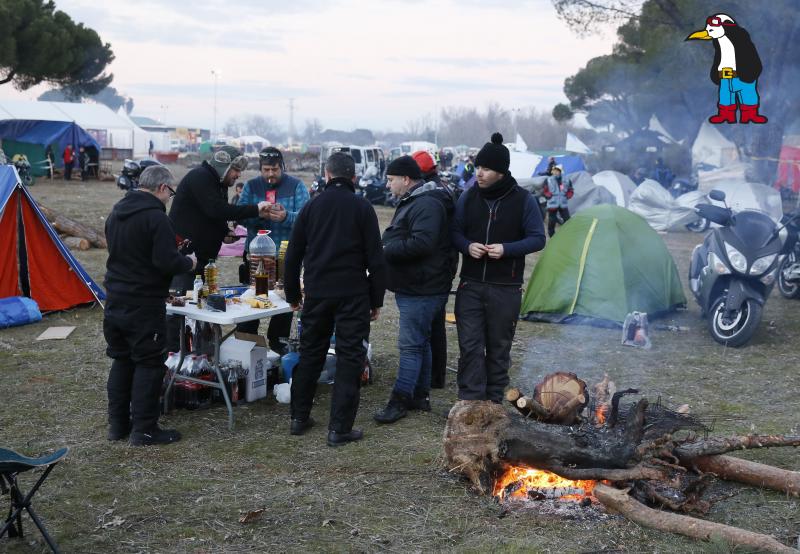 Atardecer en la zona de acampada de Pingüinos