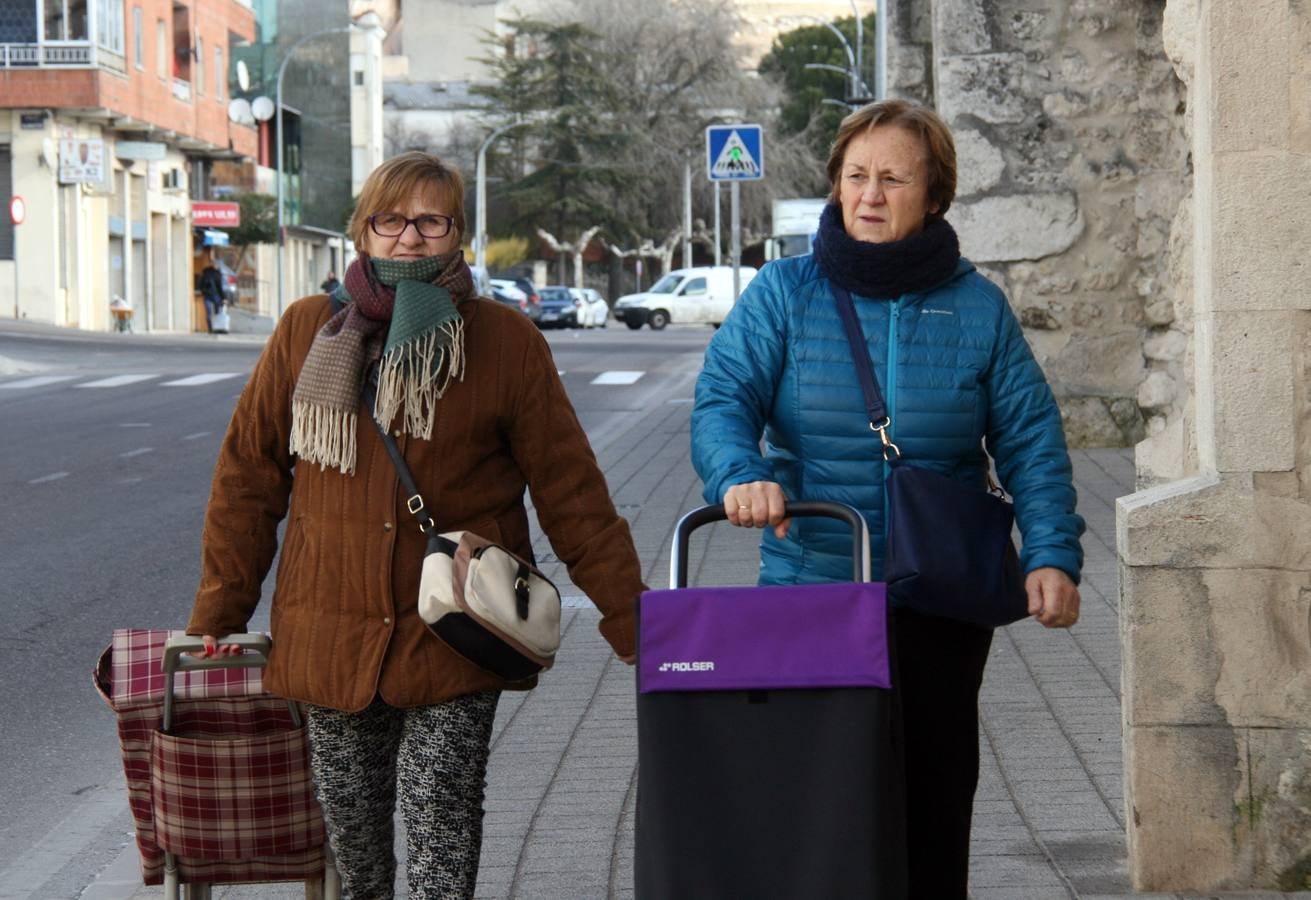 Jornada de frío en Cuéllar (Segovia)