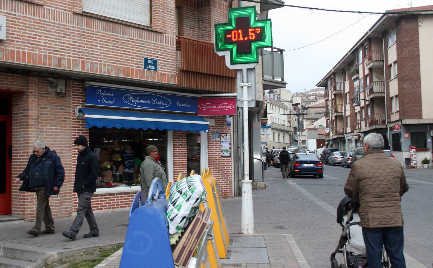 Jornada de frío en Cuéllar (Segovia)