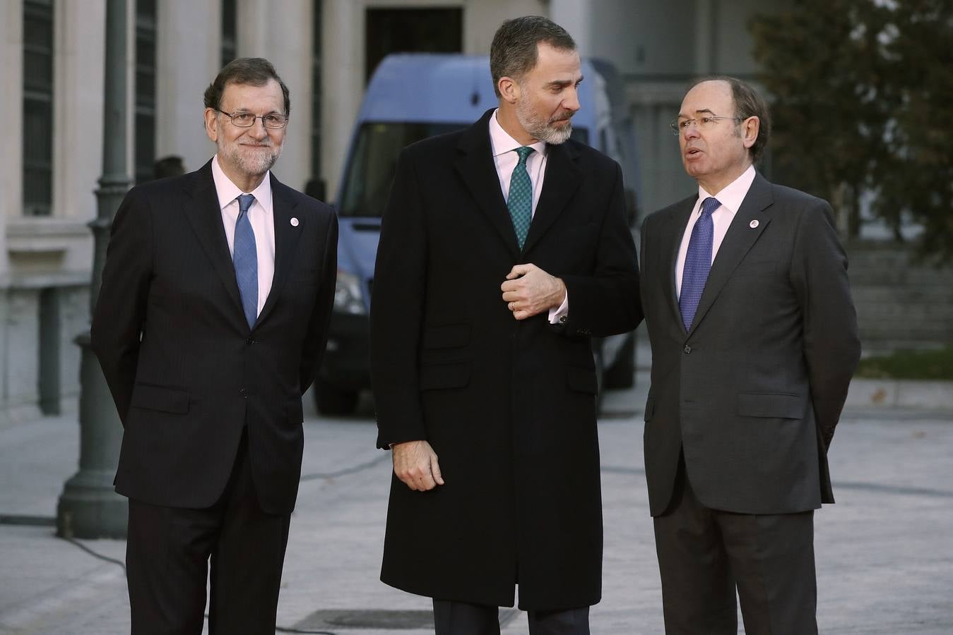 Llegada de los asistentes a la VI Conferencia de Presidentes de España