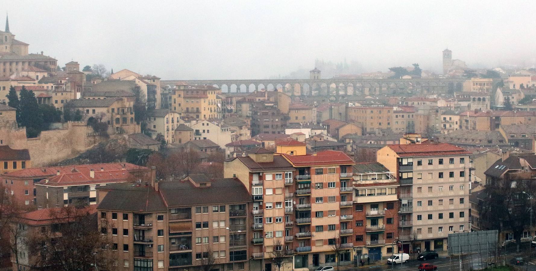 Frío en Segovia y nieve en Navacerrada