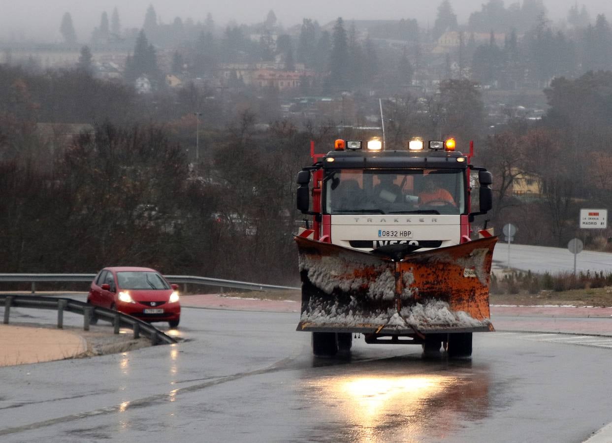 Frío en Segovia y nieve en Navacerrada