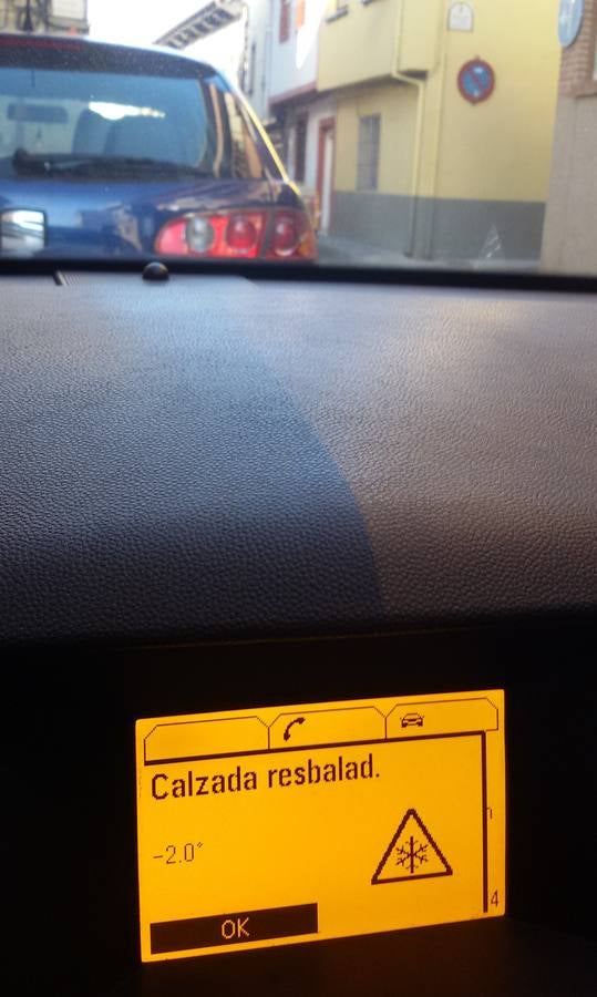 Jornada de frío en Aguilar de Campoo (Palencia)