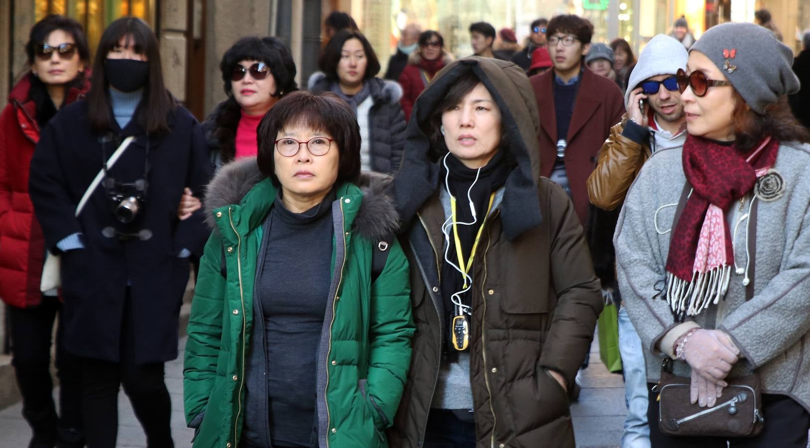 El frío hace tiritar a los segovianos