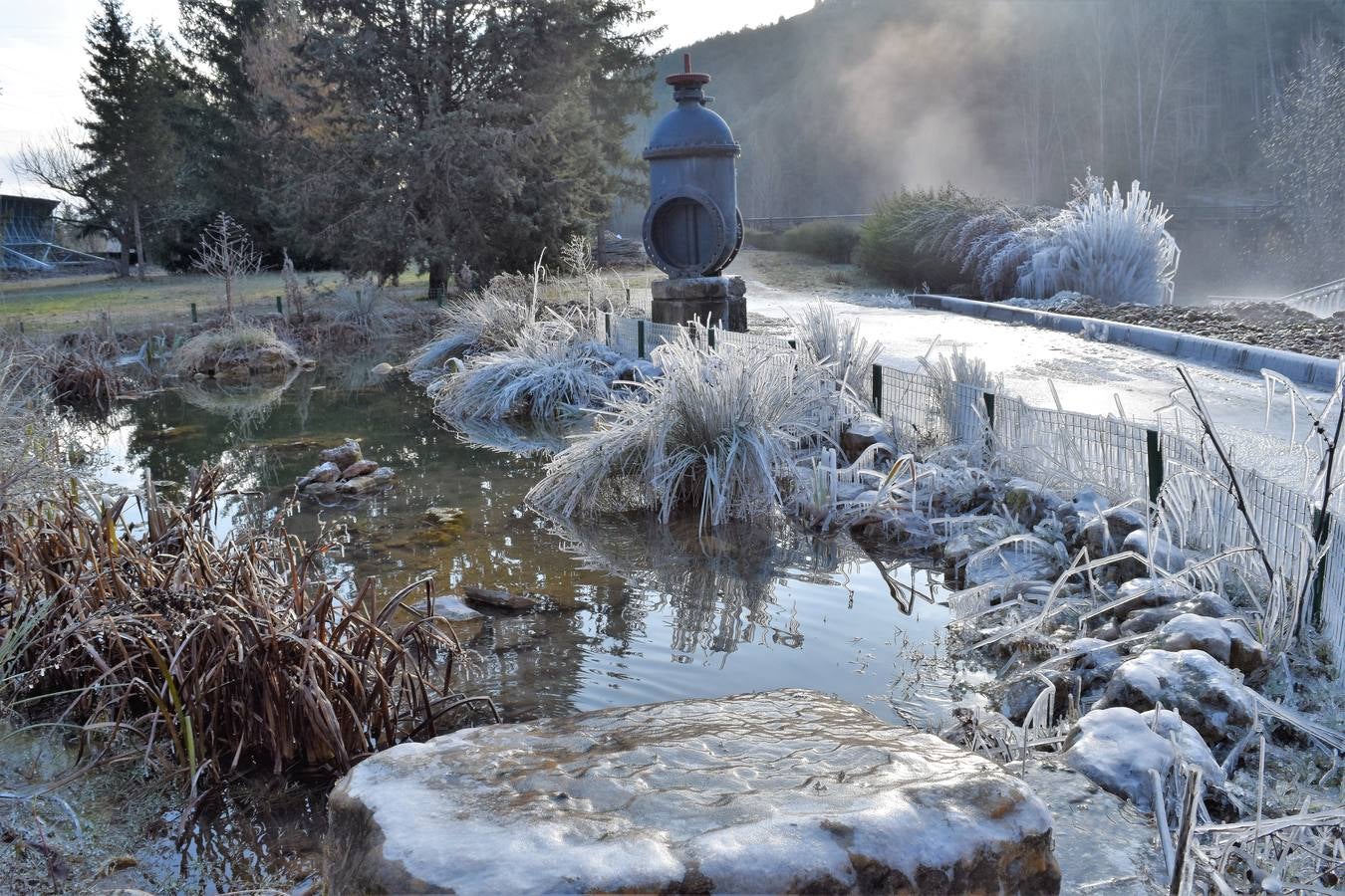 Aguilar de Campoo se congela
